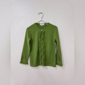 Barneys New York Cashmere  Cardigan Sweater Sz S Made in Italy